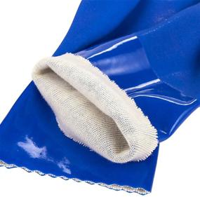 img 1 attached to 🧤 Extra Large Long Dishwashing Gloves for Kitchen, Cleaning, Scrubbing (2 Pairs, XXL)