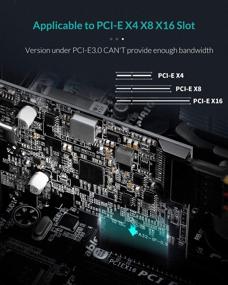 img 1 attached to Yottamaster USB3.2 Gen 2X2 Expansion Card with 20Gb/s Data Transfer - Compatible with Windows and Linux, PCI-E Type C Controller Card for PCI-Express X4/X8/X16 Slots [C5]