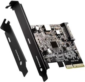 img 4 attached to Yottamaster USB3.2 Gen 2X2 Expansion Card with 20Gb/s Data Transfer - Compatible with Windows and Linux, PCI-E Type C Controller Card for PCI-Express X4/X8/X16 Slots [C5]