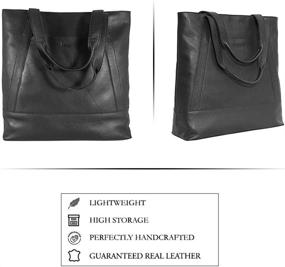 img 2 attached to Stylish Leather Women's Handbags & Wallets Set with Zipper and Magnetic Closure - Perfect for Totes!