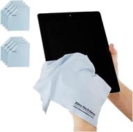 📱 elite tech gear (8-pack oversized) microfiber cleaning cloths - ideal for cleaning electronic device screens, eyeglasses, tablets & delicate surfaces (8 oversized 12"x12”) logo