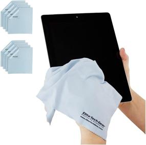 img 4 attached to 📱 Elite Tech Gear (8-Pack Oversized) Microfiber Cleaning Cloths - Ideal for Cleaning Electronic Device Screens, Eyeglasses, Tablets & Delicate Surfaces (8 Oversized 12"x12”)