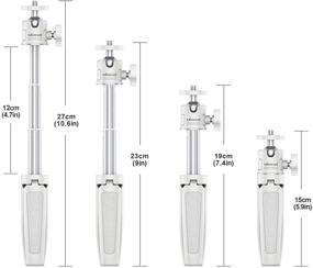 img 2 attached to 📷 JUSMO Мини Штатив со Съемной Ручкой для Камеры и Шаровой Головкой - Универсальная Штанга для Vlog для Nebula Capsule, веб-камеры, GoPro, светодиодного освещения (MT-08)