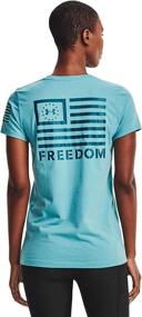 img 1 attached to Stay Cool and Comfy with the Under Armour Women's Freedom Banner Short-Sleeve T-Shirt