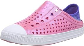 img 4 attached to Следующее название продукта переведено на русский язык: "Skechers Girls Guzman Steps в розовом и синем цвете, размер 2: Лёгкая и стильная обувь для активных детей".