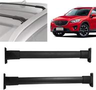 🏞️ крышные поперечины высокого качества для замены на mazda cx-5 2012-2016 - черные логотип