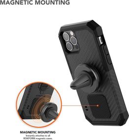 img 3 attached to 🚗 Rokform - Magnetic Air Vent Mount for Vehicles, Strong Grip Car Truck & Van Vent Clip, Aluminum Cell Phone Holder, Removable Vent Magnet Mount, Specifically Designed for Rokform Cases (Black)