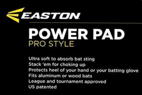 img 1 attached to 🖤 Black EASTON POWER PAD Bat Knob: Enhance Bat Grip, Reduce Sting, and Boost Confidence at the Plate for Baseball and Softball Players