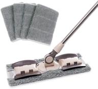 🧹 mayshine microfiber hardwood floor mop - utilize washable & reusable flat mops cloths/pads for efficient wet and dry floor cleaning logo