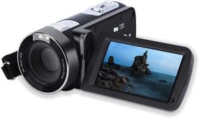 img 4 attached to 📸 Beauty Face DIS FHD 1080P 24MP Camcorder with 18X Digital Zoom and 3.0 Inch Rotatable LCD Screen – Perfect for YouTube Vlogging and Rechargeable too!