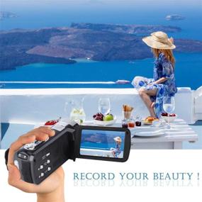 img 1 attached to 📸 Beauty Face DIS FHD 1080P 24MP Camcorder with 18X Digital Zoom and 3.0 Inch Rotatable LCD Screen – Perfect for YouTube Vlogging and Rechargeable too!