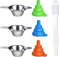 collapsible silicone accessories: stainless strainer for better filtering experience logo