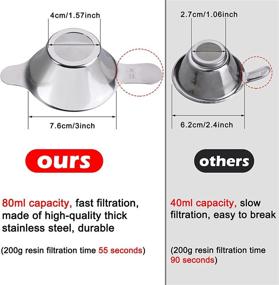img 3 attached to Collapsible Silicone Accessories: Stainless Strainer for Better Filtering Experience