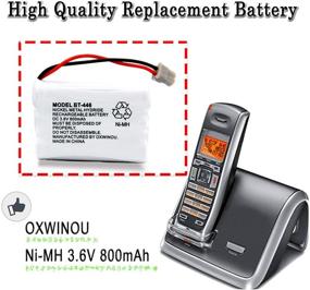 img 3 attached to 🔋 OXWINOU 3.6V 800mAh Аккумулятор для беспроводного телефона Uniden (4 шт.) - BT446 BT-446 BBTY0503001 BT-1004 BT-1005 GE-TL26402 BT-504 CPH-488B Совместим с телефоном Handset.