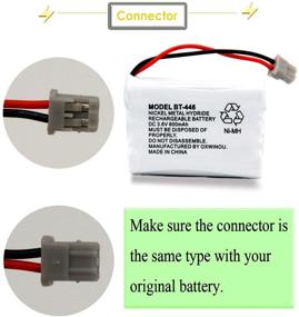 img 1 attached to 🔋 OXWINOU 3.6V 800mAh Аккумулятор для беспроводного телефона Uniden (4 шт.) - BT446 BT-446 BBTY0503001 BT-1004 BT-1005 GE-TL26402 BT-504 CPH-488B Совместим с телефоном Handset.