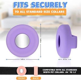 img 1 attached to 🐾 AirTag Pet Tracker: Dog Collar Holder for Apple AirTag and Cat Collar Tag – Perfect Fit for AirTag Pet Collars