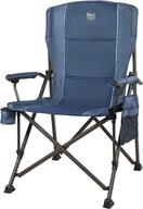 🏕️ timber ridge oversized folding camping chair: high back, heavy duty for adults | supports up to 400lbs with cup holder & side pocket logo