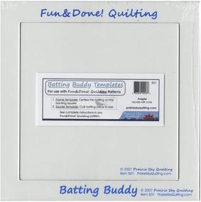 img 1 attached to Enhance Your Quilting Experience with Batting Buddy 2 Piece Template Set: Fun and Done Quilting Ruler