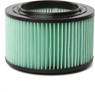 🔍 craftsman cmxzvbe38740 1/2 height hepa media wet/dry vac replacement filter for 3-4 gallon shop vacuums - green/black логотип