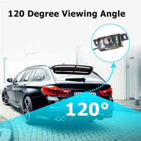img 1 attached to 🚗 Enhanced Safety: EinCar Rear Reverse Backup Camera License Plate Parking Rearview System with 120-Degree Wide Angle, Waterproof Night Vision, Ideal for Cars, Trucks & RVs
