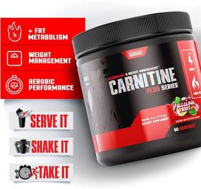img 1 attached to 🏋️ Carnitine Plus Metabolism and Weight Management Supplement by Betancourt Nutrition - L-carnitine Blend, Passion Fruit Flavor, Powder, 90g (60 Servings)