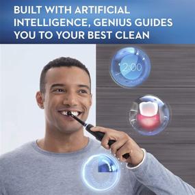 img 1 attached to 🦷 Oral-B GENIUS X Electric Toothbrush: Complete Set with 3 Replacement Brush Heads and Case, Black