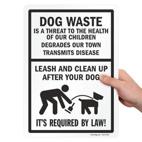 img 4 attached to 🔒 Ultimate Security: SmartSign Waste Threat Leash Aluminum - A Revolutionary Waste Management Solution