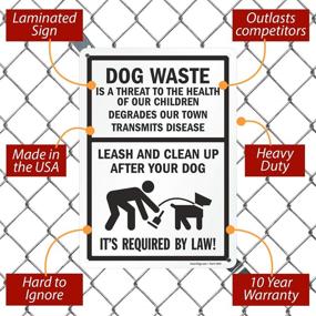 img 3 attached to 🔒 Ultimate Security: SmartSign Waste Threat Leash Aluminum - A Revolutionary Waste Management Solution