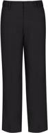 👖 boys' adjustable waist class uniform flat front pant for the classroom logo