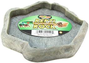 img 1 attached to 🦎 Zoo Med Repti-Rock Food Dish - Small Size for Reptiles