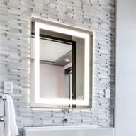 🪞 homewerks 100160 led bathroom mirror wall mounted frameless anti-fog dimmable light 1600 lumen white 5000k, single color 30x36 4 side ultra bright логотип