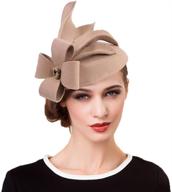 👒 fadves elegant wedding fascinator: perfect cocktail women's accessory for special occasions logo
