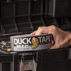img 2 attached to 🦆 Duck Max Strength 240201 Duct Tape, Single Pack - 1.88 Inches x 45 Yards, Silver