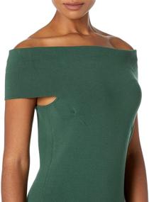 img 2 attached to Lark &amp; Ro Off Shoulder Sheath Sweater Dress for Women