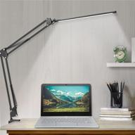 💡 enhance your workspace with the versatile led desk lamp: adjustable swing arm, dimmable with memory function, 3 color modes, and 10-level brightness for ultimate eye-care, perfect for home, office, study, and reading логотип