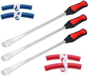 img 4 attached to 🔧 P1 Tools - Set of 3, 14.5" Tire Lever Tool Spoons and 4 Rim Protectors - Professional Tire Changing Tools for Motorcycle, Dirt Bike, and Lawn Mower