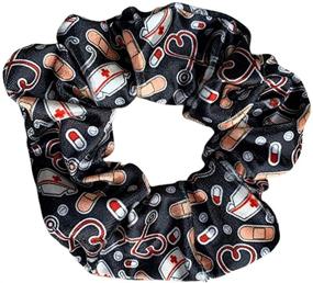 img 3 attached to 🩺 Infinity Collection Nurse Scrunchie - Ideal Nurse Accessories for Hair Ties & Nursing Elastics, Making it the Perfect Gift for Nurses