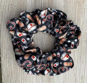 img 2 attached to 🩺 Infinity Collection Nurse Scrunchie - Ideal Nurse Accessories for Hair Ties & Nursing Elastics, Making it the Perfect Gift for Nurses