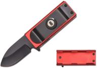 🔴 red 8-ball lighter holder including folding pocket knife (for bic lighter) - lighter not included logo