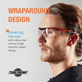 img 1 attached to ToolFreak Wraparound Glasses: Ultimate Eye Protection & Noise Reduction Solution