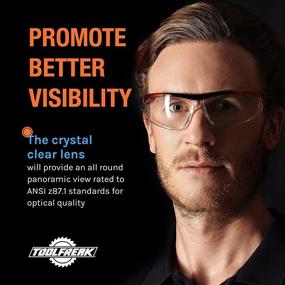 img 2 attached to ToolFreak Wraparound Glasses: Ultimate Eye Protection & Noise Reduction Solution