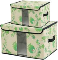 foldable storage containers canbinet transparent logo