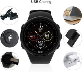 img 2 attached to EZON T958 GPS Running Sport Smart Bluetooth Watch with Philips Heart Rate Monitoring Compatibility