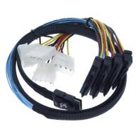 edims internal mini sas 4i sff-8087 to sas 4x sff-8482 hard disk cable - high-speed 3.3ft with 4x 4pin power cable logo