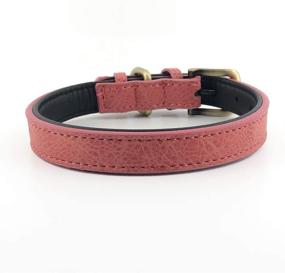 img 3 attached to 🐶 Premium Padded Leather Dog Collar for Luxury Sofa Comfort by Soft Touch Collars