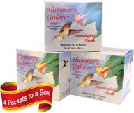 🌺 all natural hummingbird nectar: hummers galore 192 oz, 3 boxes, healthy food for vibrant hummingbirds logo
