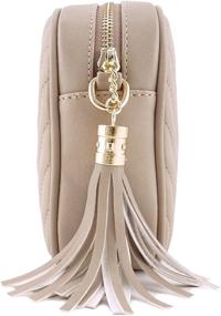 img 2 attached to Simple Shoulder Crossbody Tassel Zipper Women's Handbags & Wallets