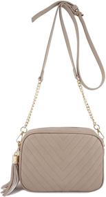 img 4 attached to Simple Shoulder Crossbody Tassel Zipper Women's Handbags & Wallets