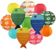 just artifacts assorted fish shaped hanging paper lanterns (size: 12pc) логотип