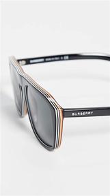 img 3 attached to 🕶️ Солнцезащитные очки Burberry 0BE4286: Классический черный дизайн в многослойную клетку